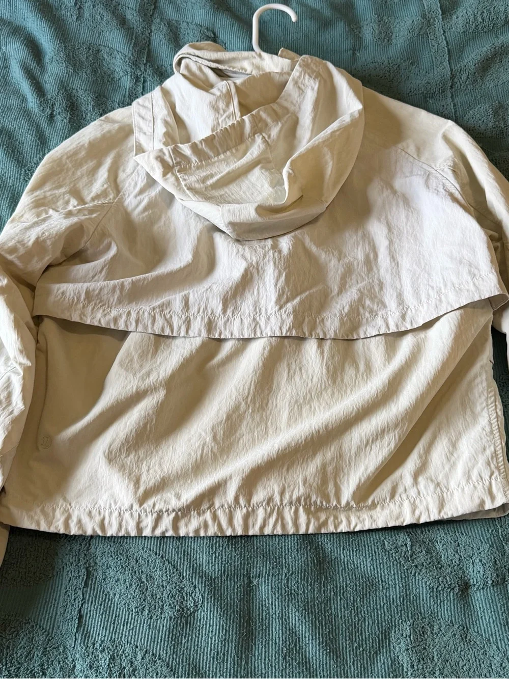 lululemon athletica Cream Lightweight Hooded Shirt Jacket